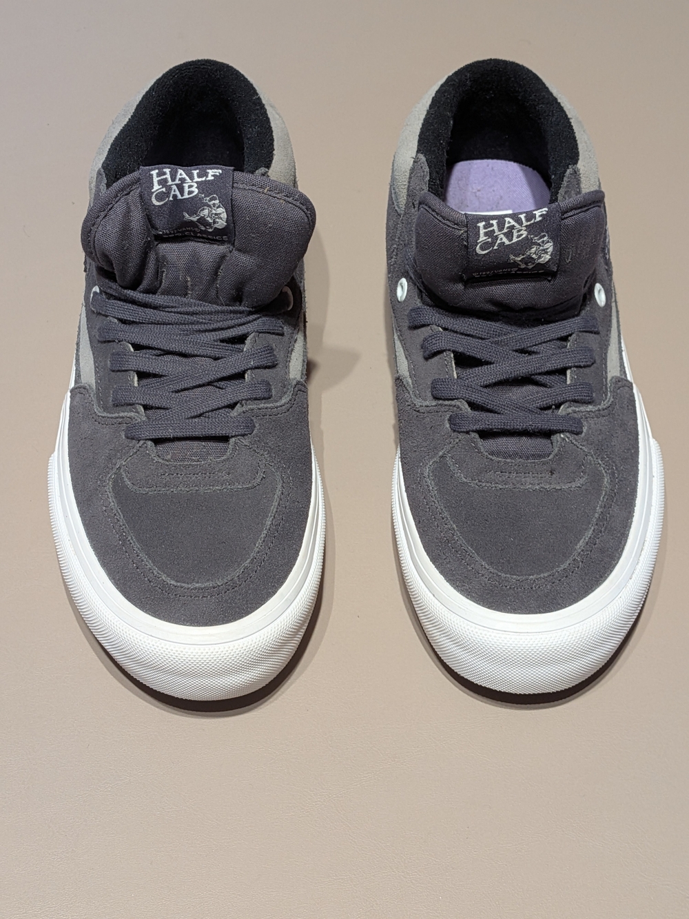 Vans Half Cab Pro Two Tone Mid-Top Sneakers - Periscope Grey/Drizzle
